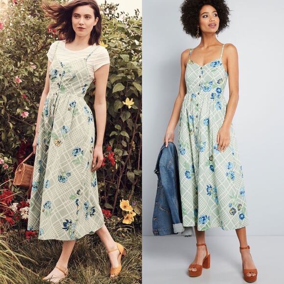 Modcloth Quite Clearly Charismatic Midi Dress size Medium - Picture 15 of 15